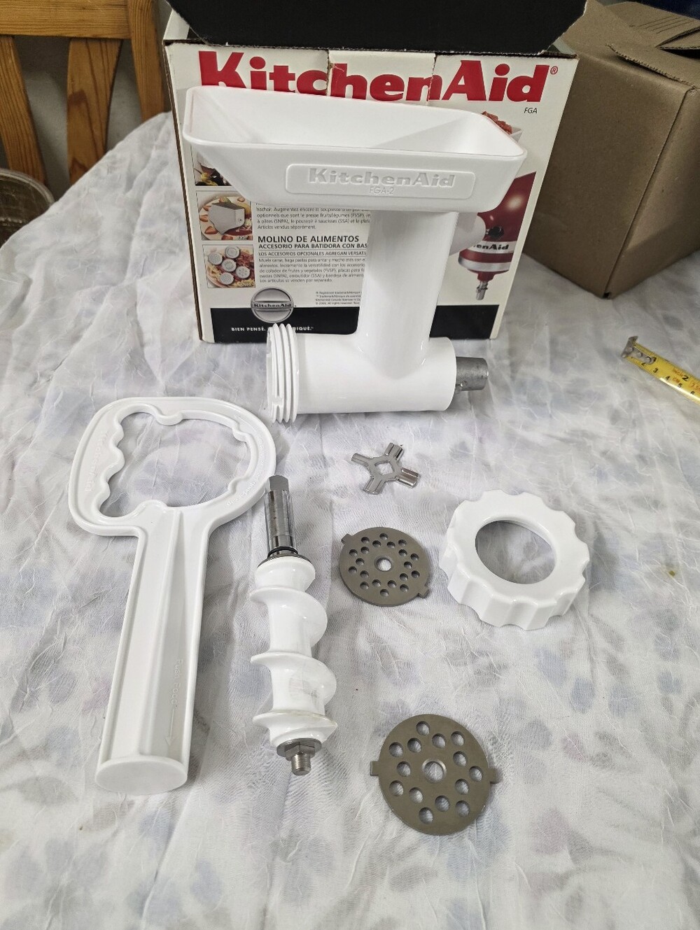 KitchenAid FGA Food Grinder Attachment In Box.